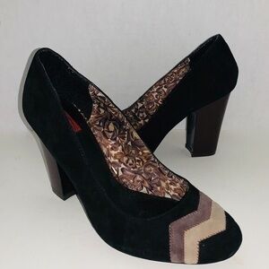 Missoni for Target Black and Tan Chevron Heels